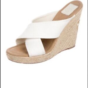 Women's White Wedge Sandals